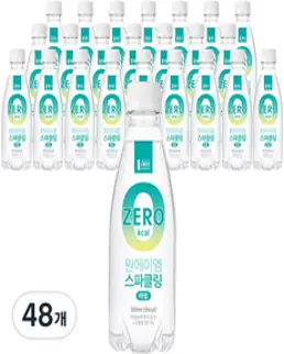 원에이엠 스파클링 라임, 350ml, 48개