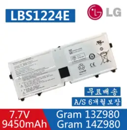 LG LBS1224E 호환용 배터리 gram 13Z990 14Z990 15Z990 17Z990 13Z970 (무조건 배터리 모델명으로 구매하기) W, 1개